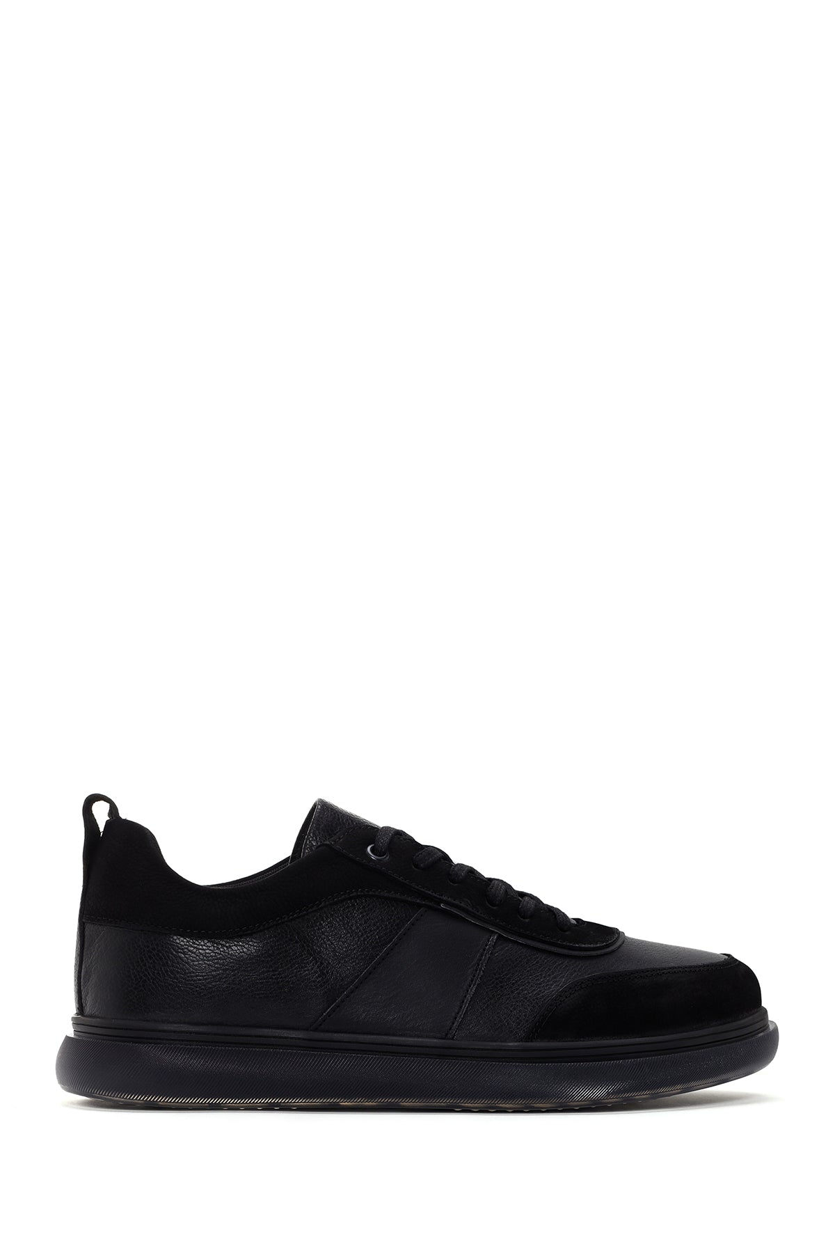 Men's Black Leather Sneaker 23WFD6942FT | Derimod