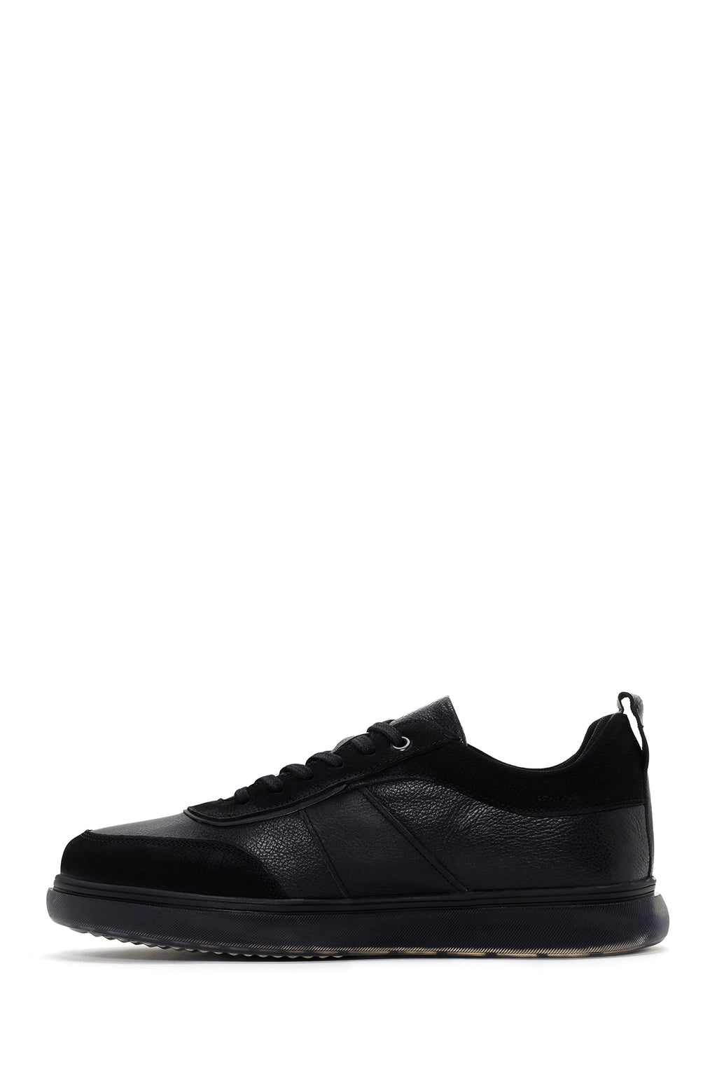Erkek Siyah Deri Sneaker