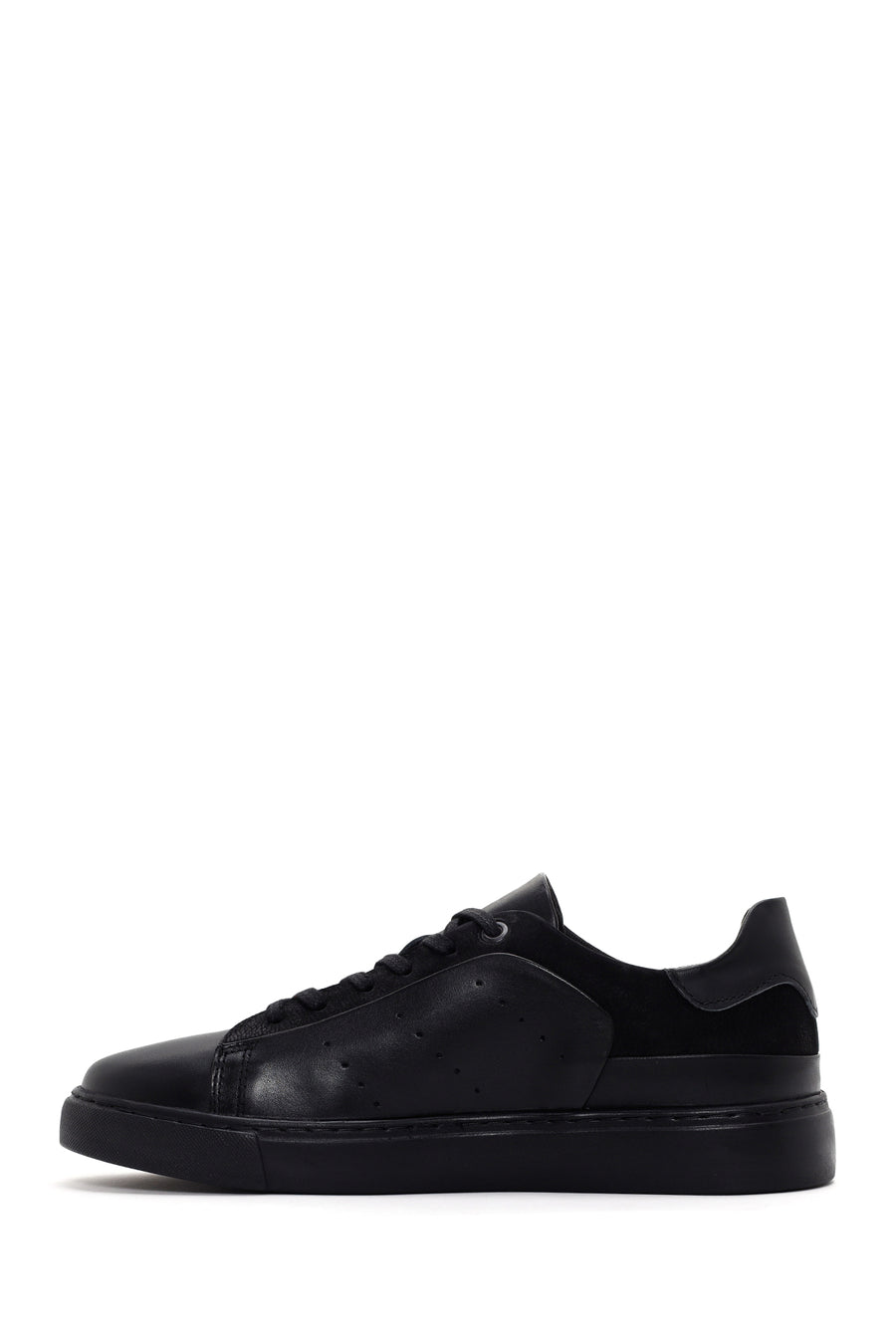 Men's Black Leather Sneaker