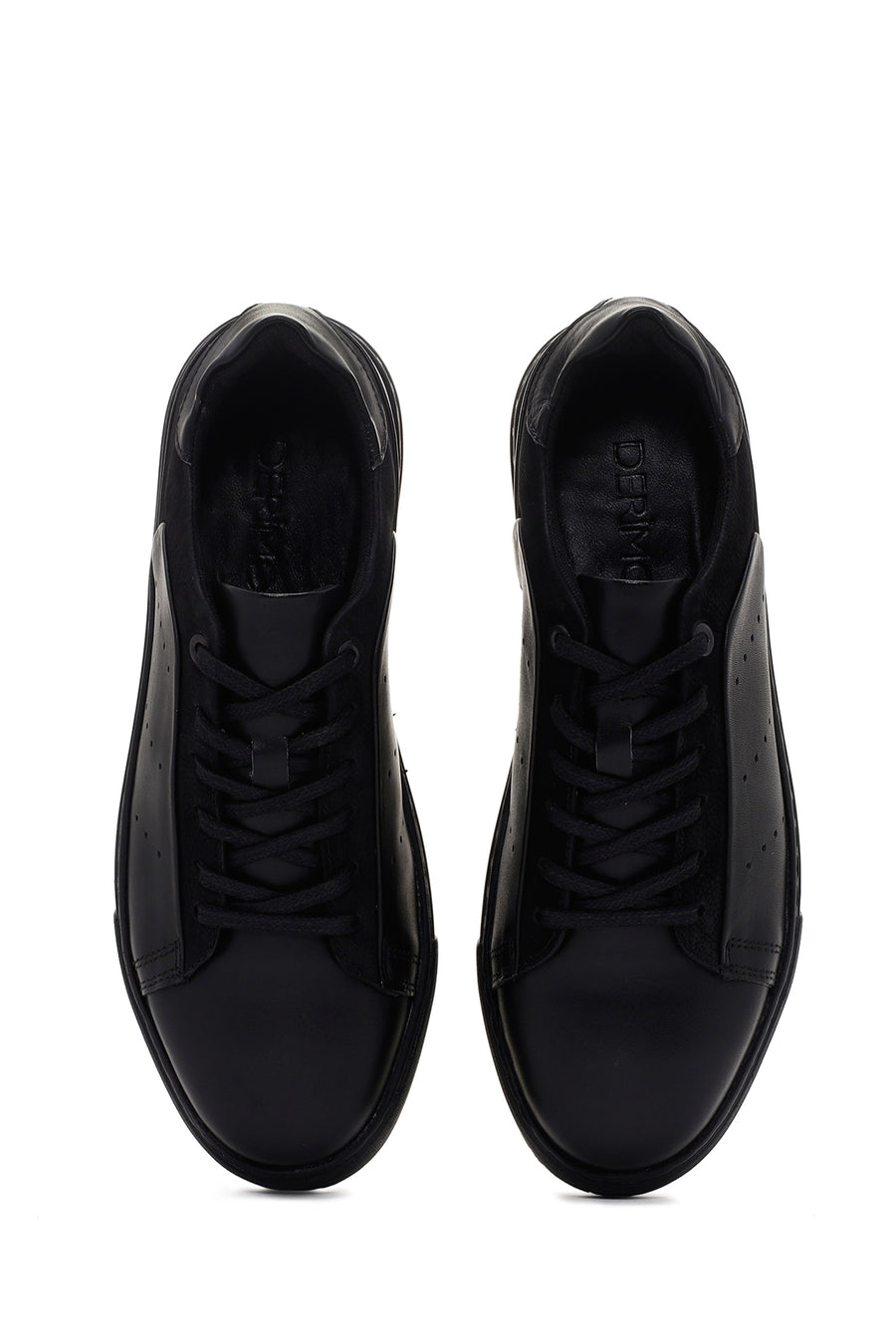 Men's Black Leather Sneaker