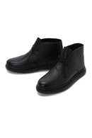 Men's Black Leather Boots | Derimod