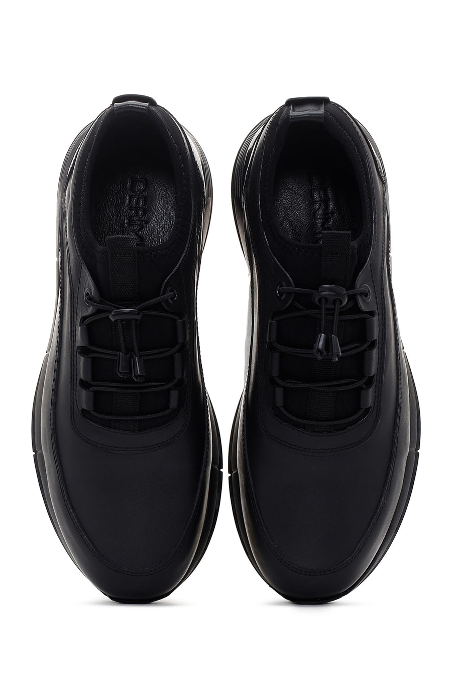 Men's Black Leather Sneaker