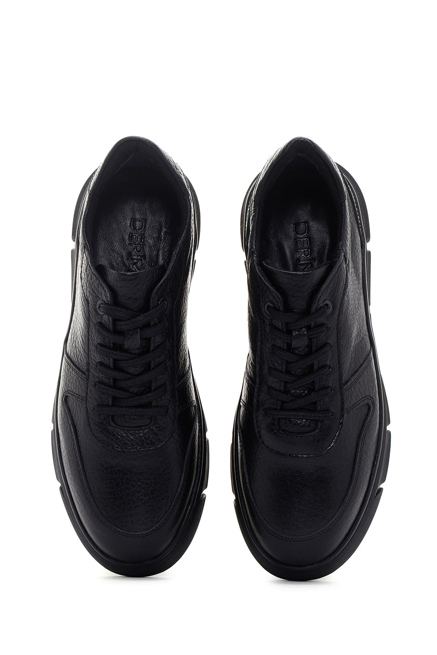 Erkek Siyah Deri Sneaker