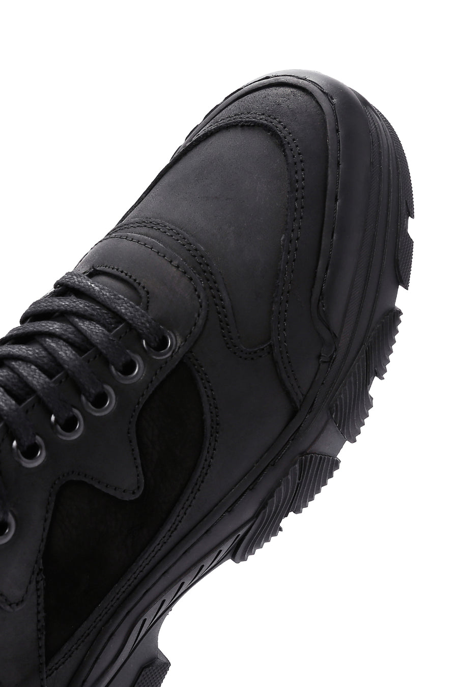 Men's Black Leather Casual Boots