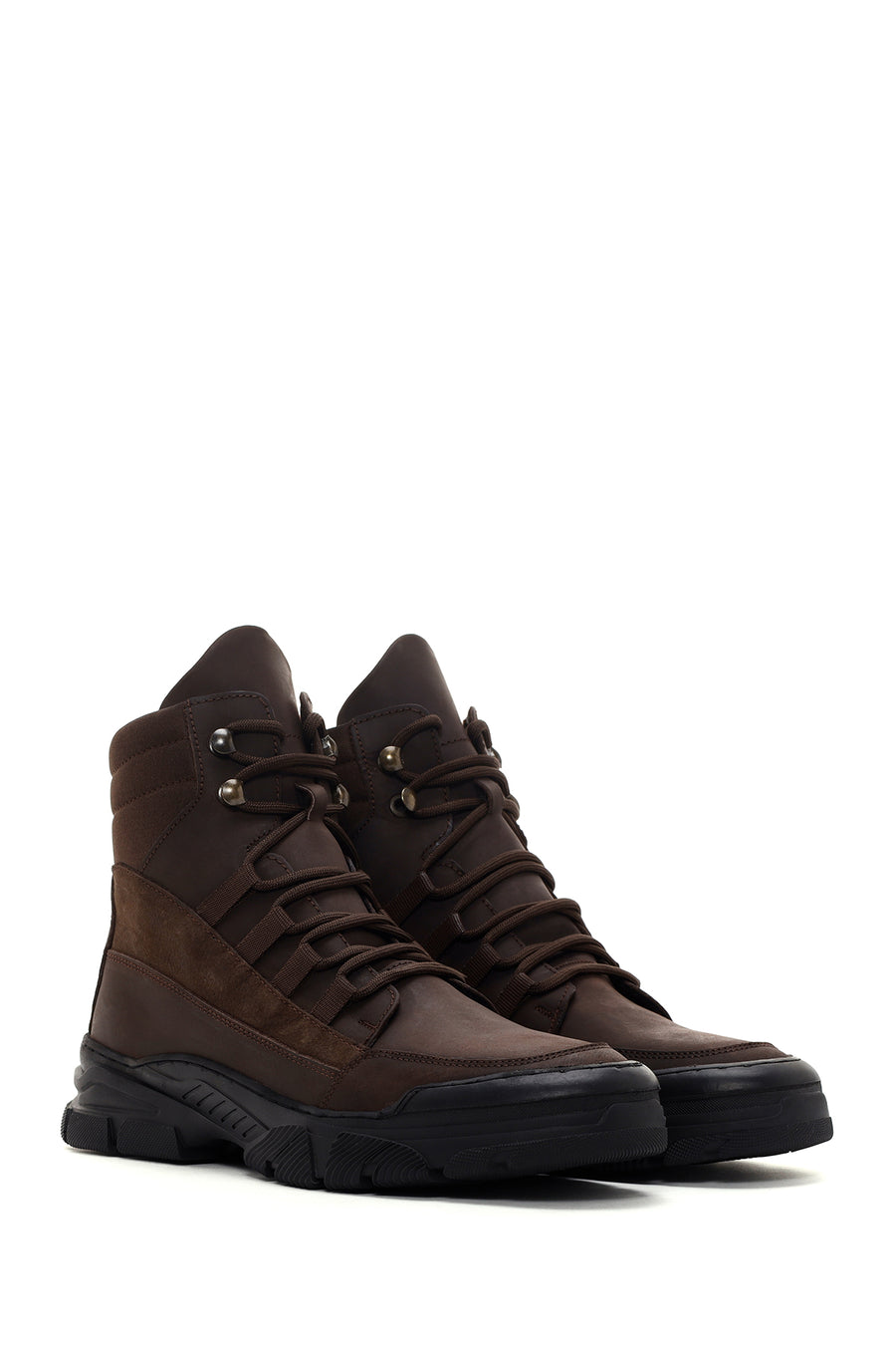 Men's Brown Leather Outdoor Boots