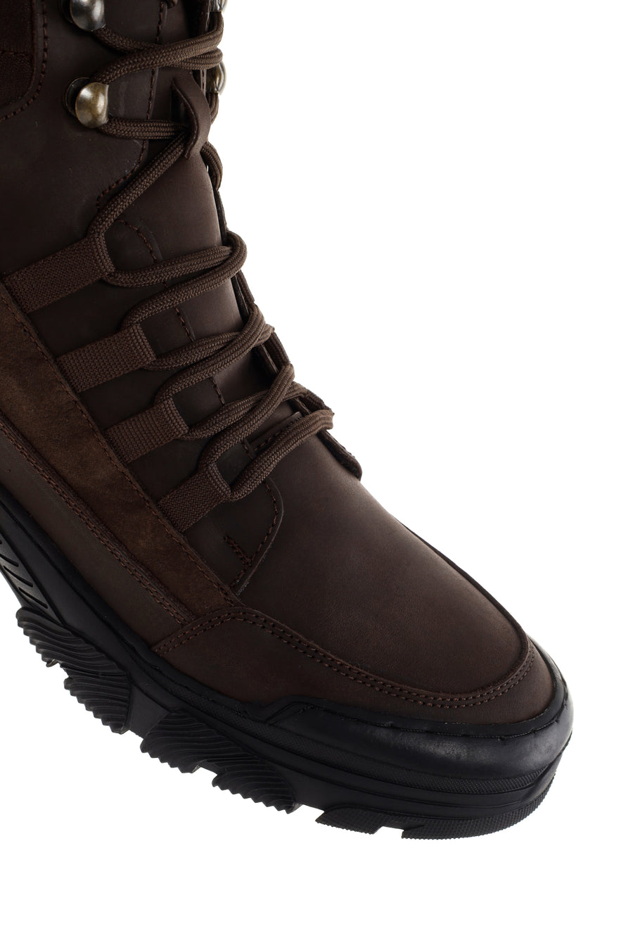 Men's Brown Leather Outdoor Boots