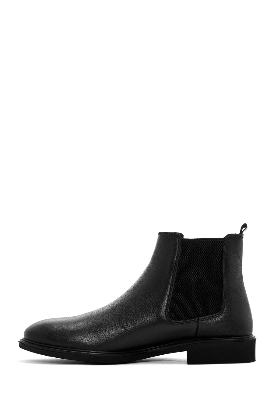 Men's Black Leather Chelsea Boots