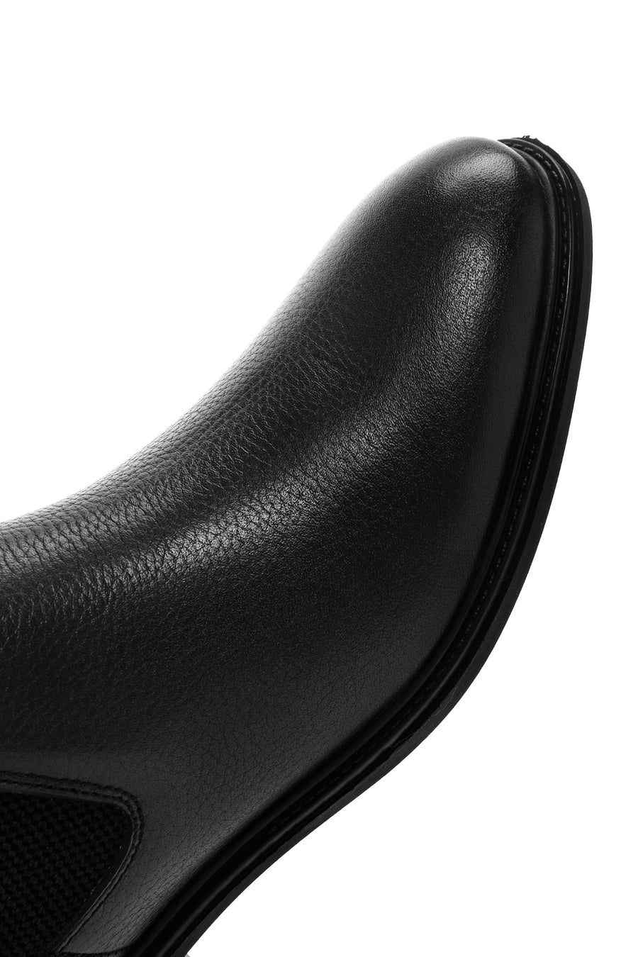 Men's Black Leather Chelsea Boots