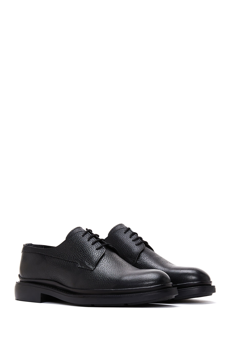 Men's Black Leather Casual Shoes