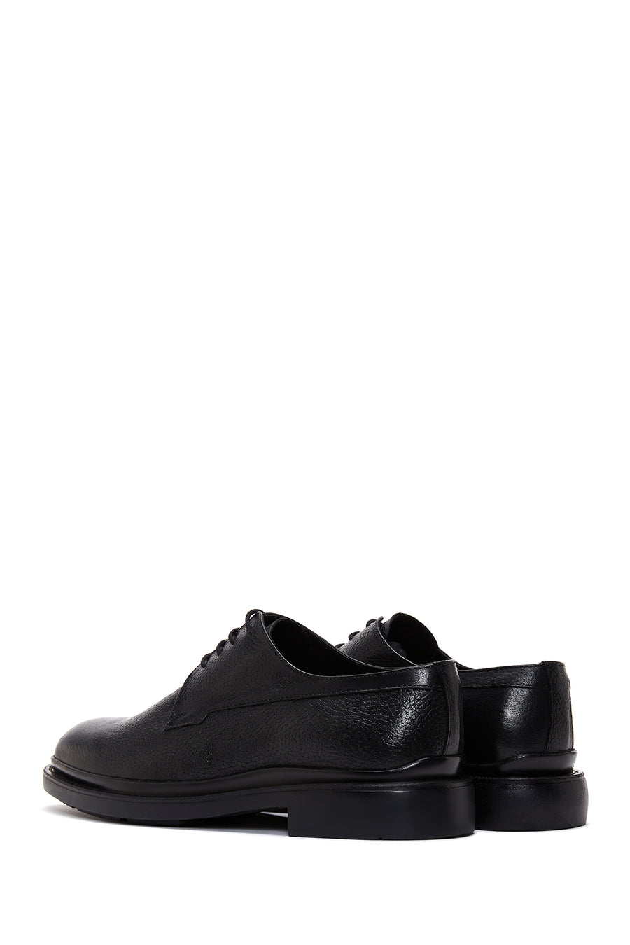 Men's Black Leather Casual Shoes