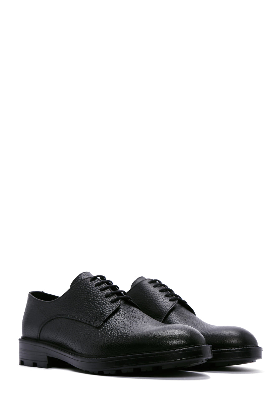 Men's Black Leather Casual Shoes