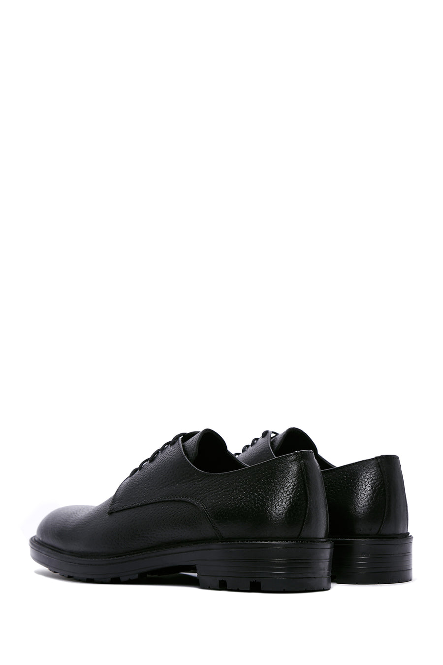 Men's Black Leather Casual Shoes