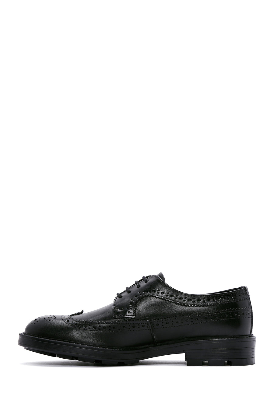 Men's Black Leather Casual Shoes
