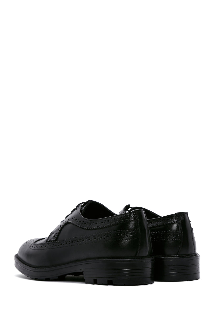 Men's Black Leather Casual Shoes