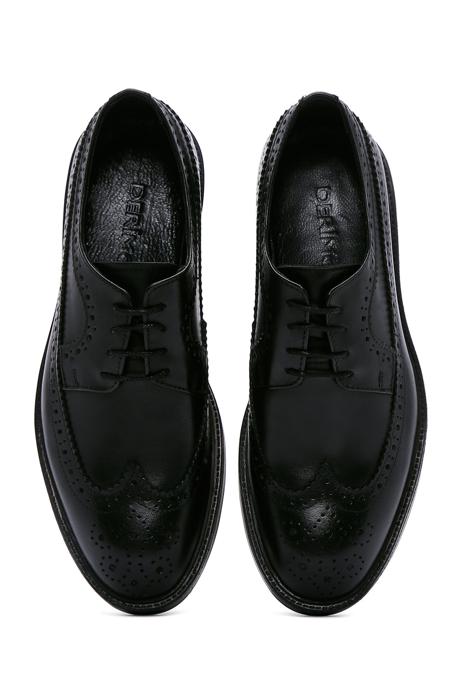 Men's Black Leather Casual Shoes