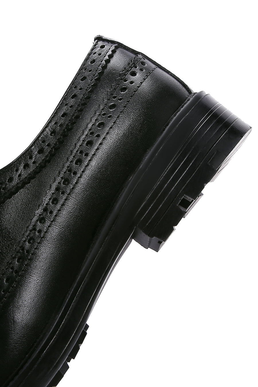Men's Black Leather Casual Shoes