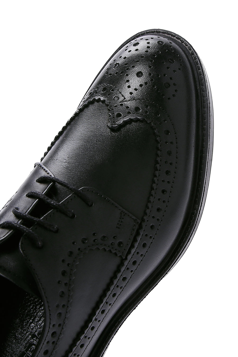 Men's Black Leather Casual Shoes