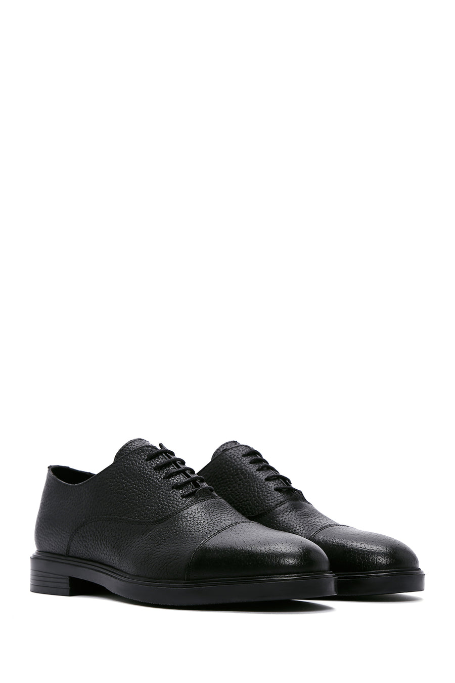 Men's Black Leather Casual Shoes