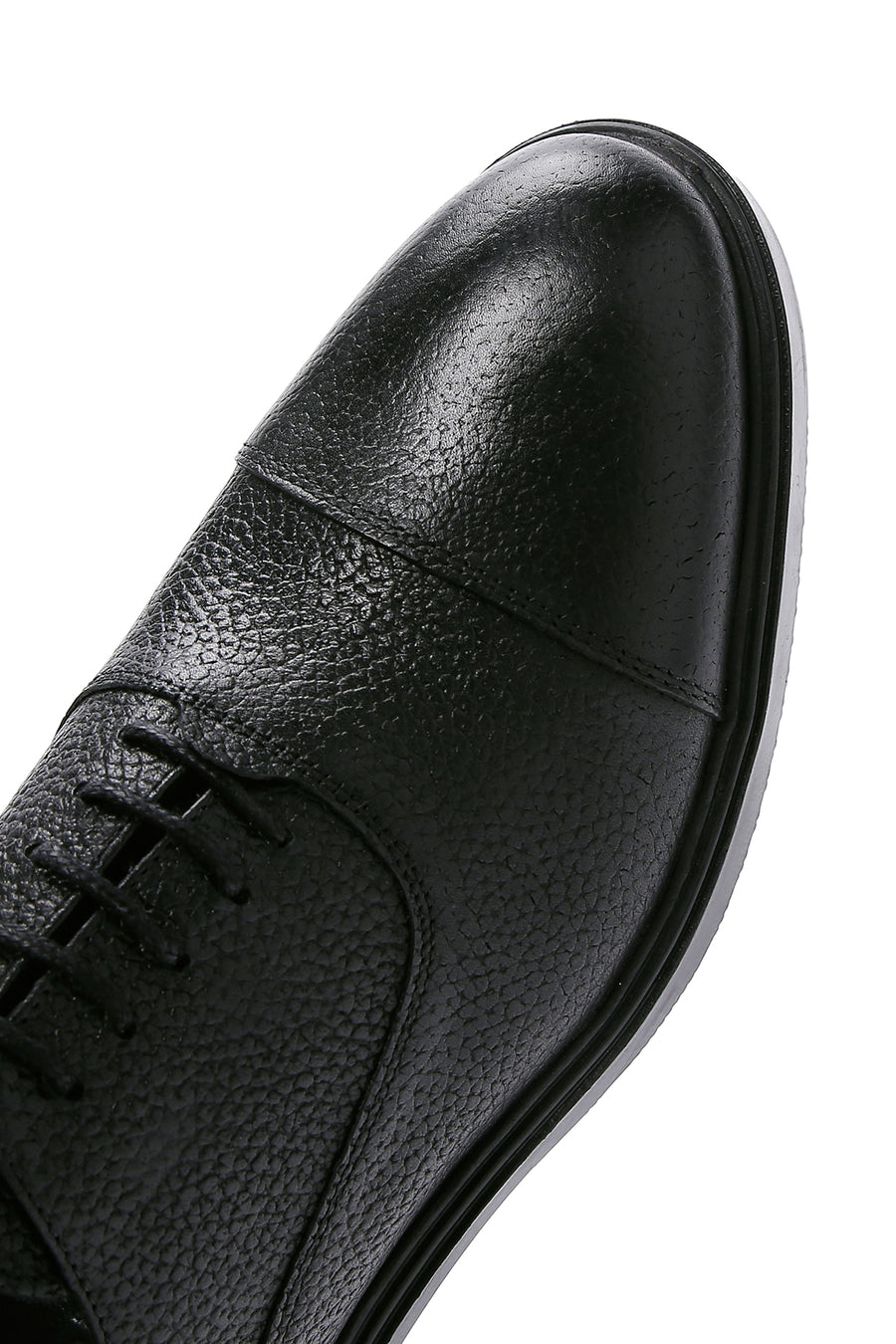 Men's Black Leather Casual Shoes