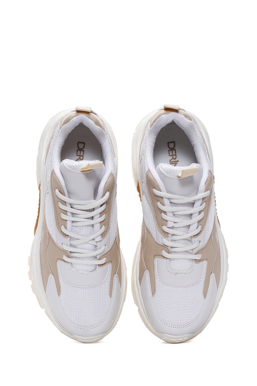 Kadın Bej Kalın Tabanlı Sneaker