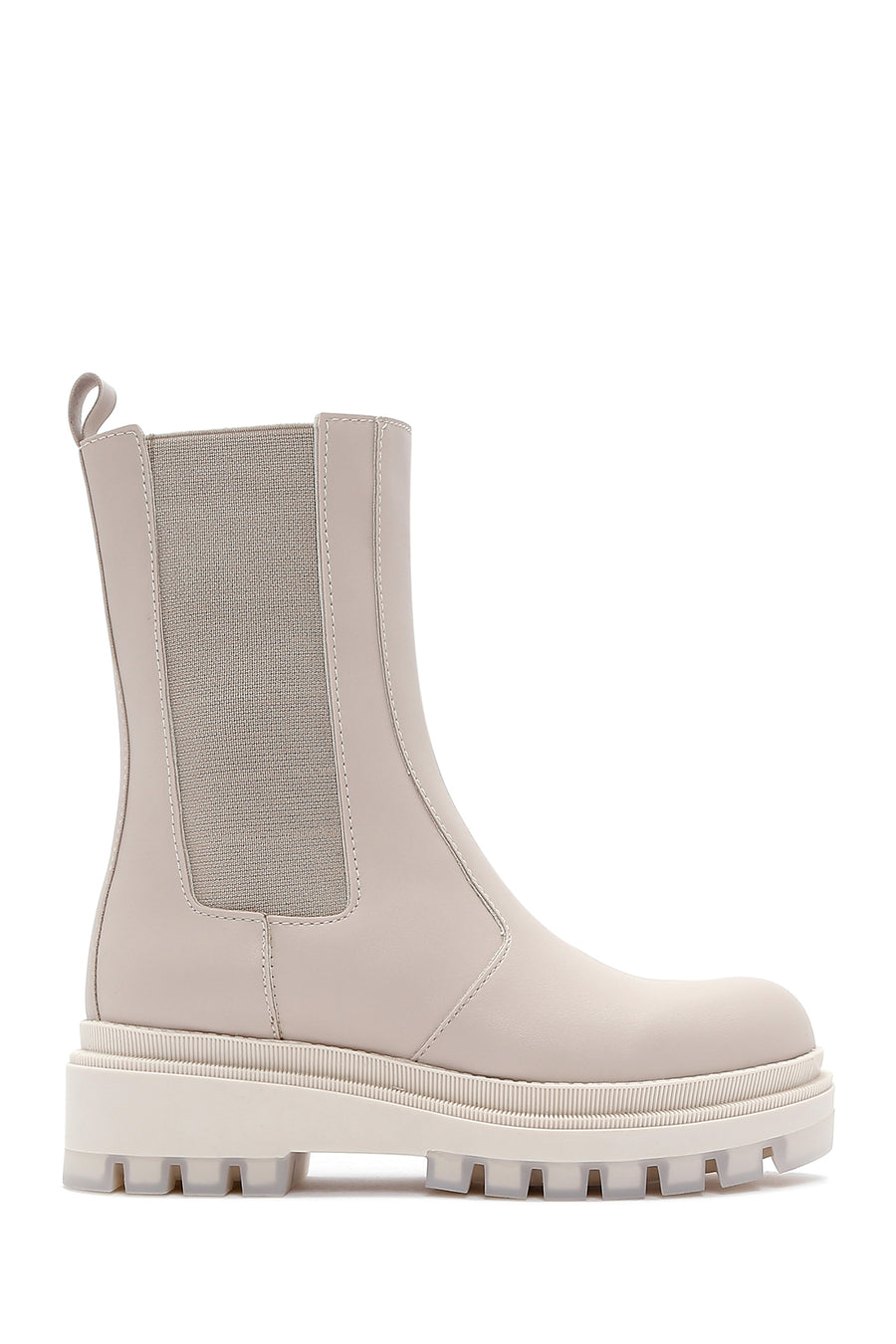 Women's Beige Thick Soled Chelsea Boots 23WFE200118 | Derimod
