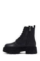 Kadın Siyah Fermuarlı Casual Postal Bot | Derimod