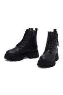 Kadın Siyah Fermuarlı Casual Postal Bot | Derimod