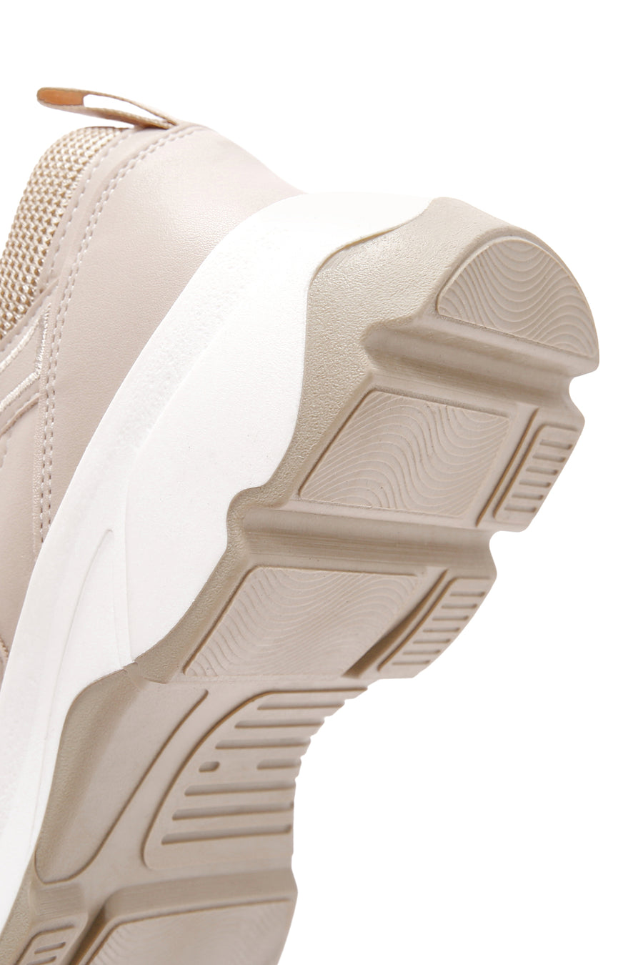 Kadın Bej Kalın Tabanlı Sneaker
