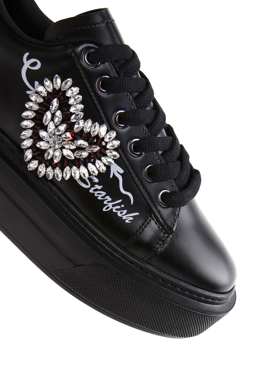 Kadın Siyah Taşlı Sneaker