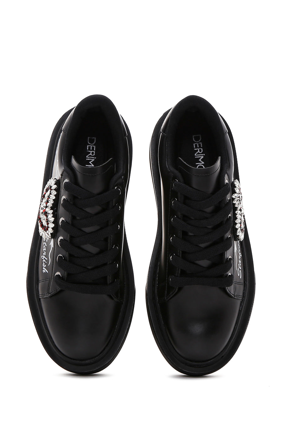 Kadın Siyah Taşlı Sneaker