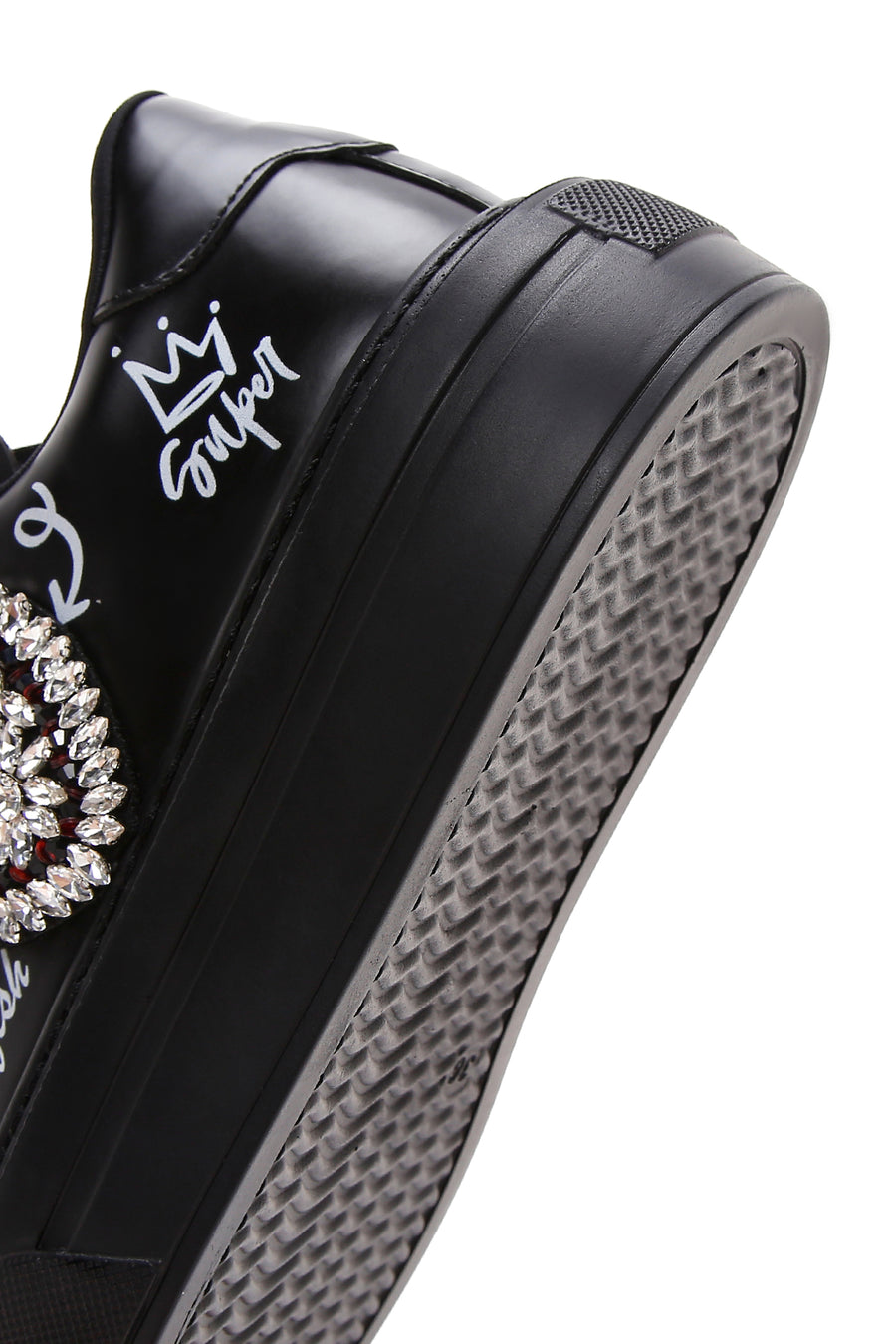 Kadın Siyah Taşlı Sneaker