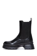 Women's Black Thick Soled Chelsea Boots | Derimod