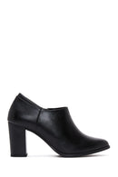Women's Black Heeled Bootie | Derimod