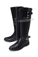 Women's Black Zippered Buckle Boots | Derimod