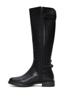 Women's Black Zippered Buckle Boots | Derimod
