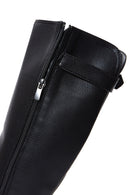 Women's Black Zippered Buckle Boots | Derimod