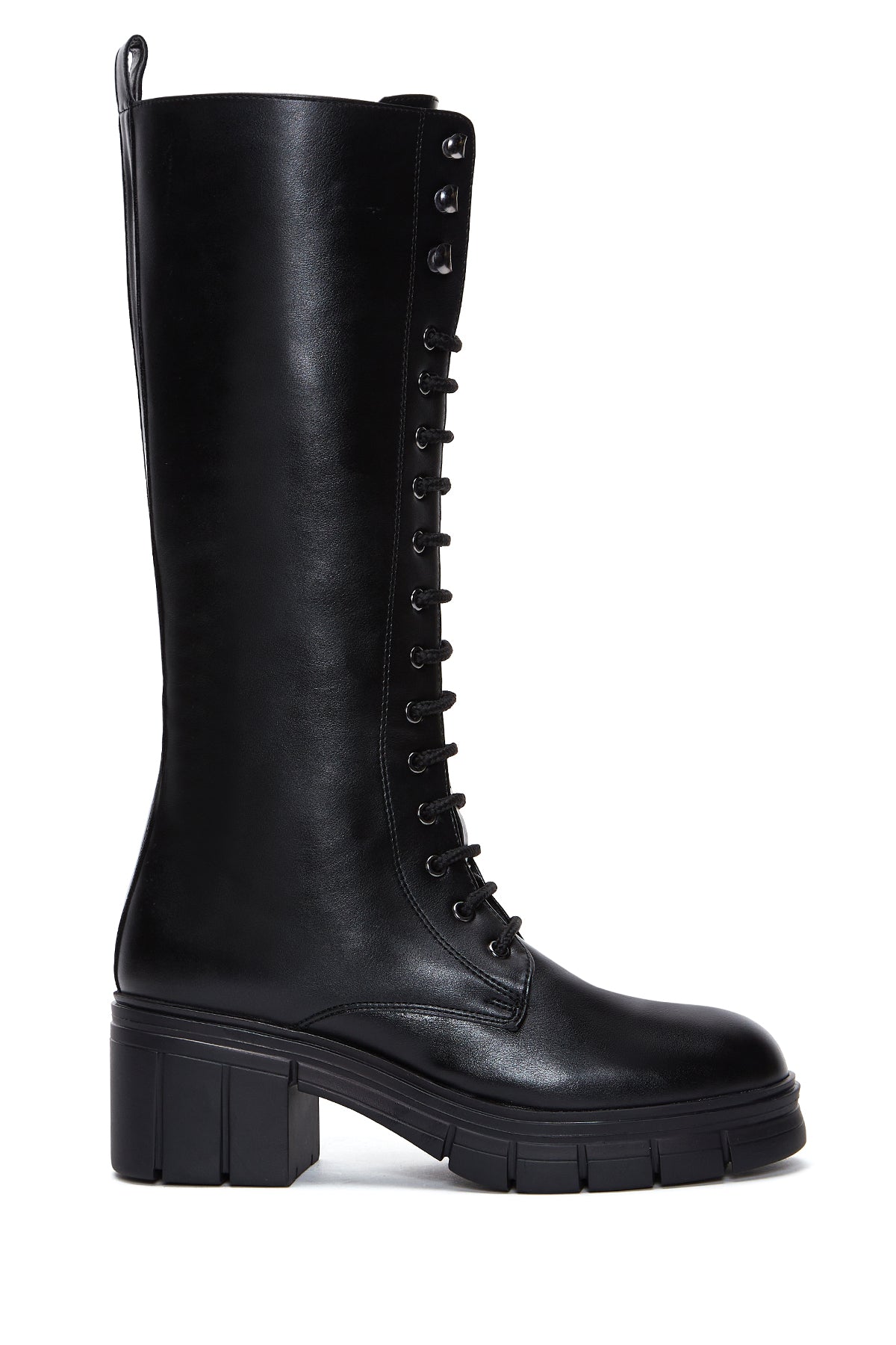 Women's Black Zippered Heeled Boots 23WFE252918 | Derimod