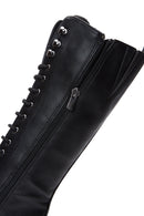 Women's Black Zippered Heeled Boots | Derimod