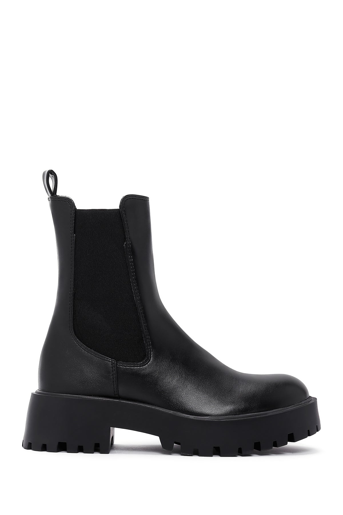 Women's Black Thick Soled Chelsea Boots 23WFE253518 | Derimod