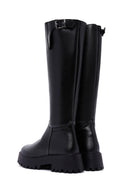 Women's Black Thick Soled Zippered Boots | Derimod