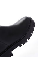 Women's Black Thick Soled Zippered Boots | Derimod
