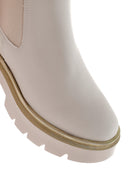 Women's Beige Thick Soled Chelsea Boots | Derimod