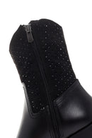 Women's Black Heeled Cowboy Boots | Derimod