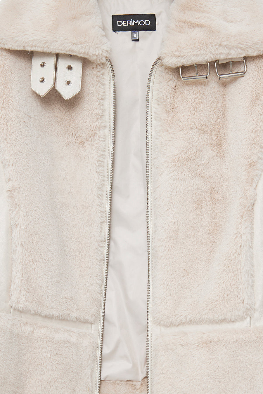Sevilla Women's Beige Teddy Coat