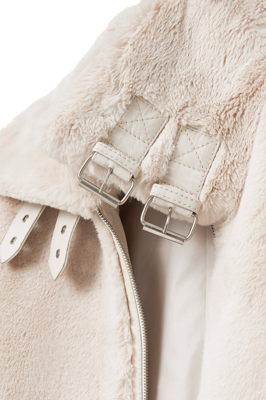 Sevilla Women's Beige Teddy Coat
