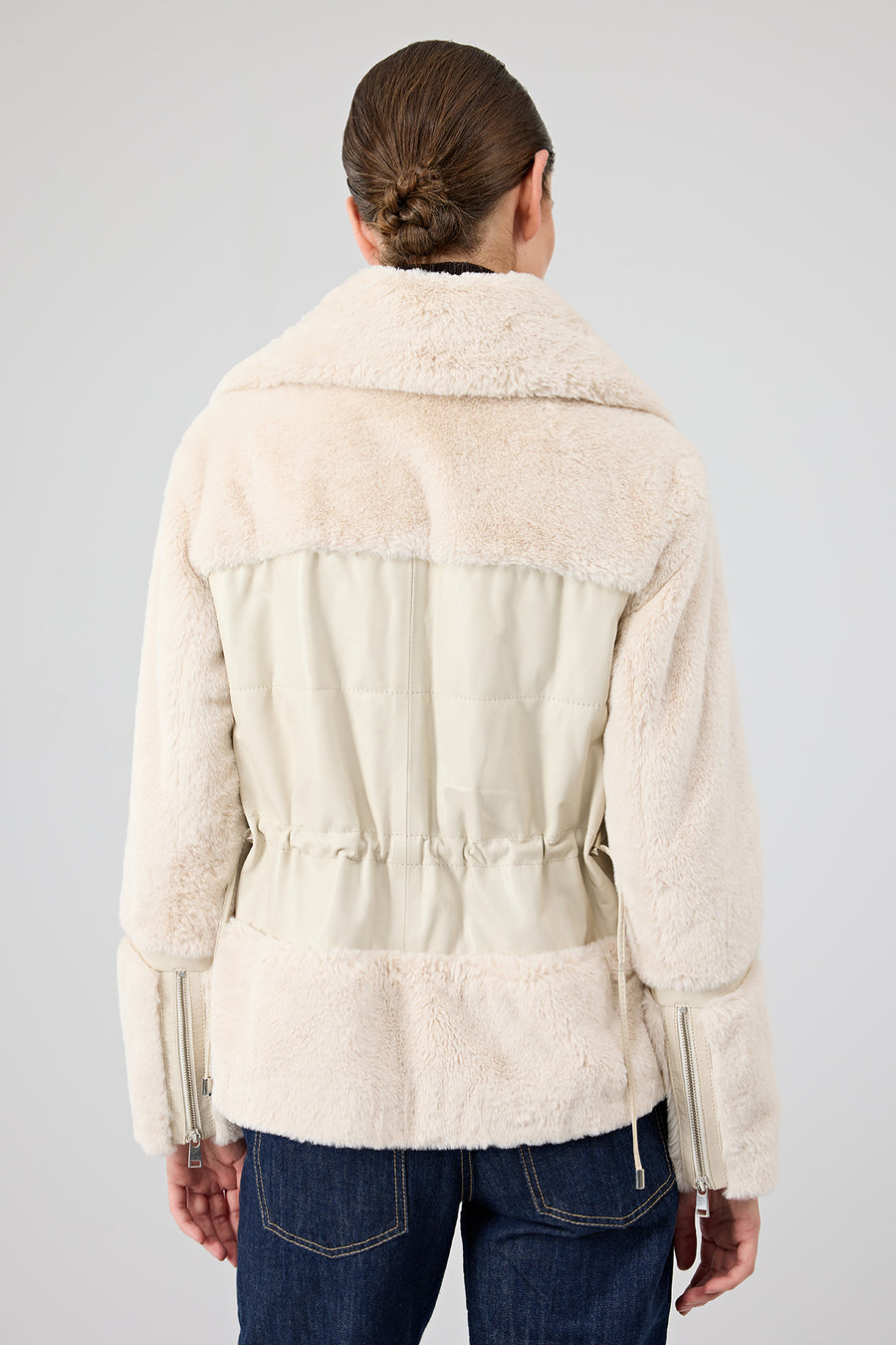 Sevilla Women's Beige Teddy Coat