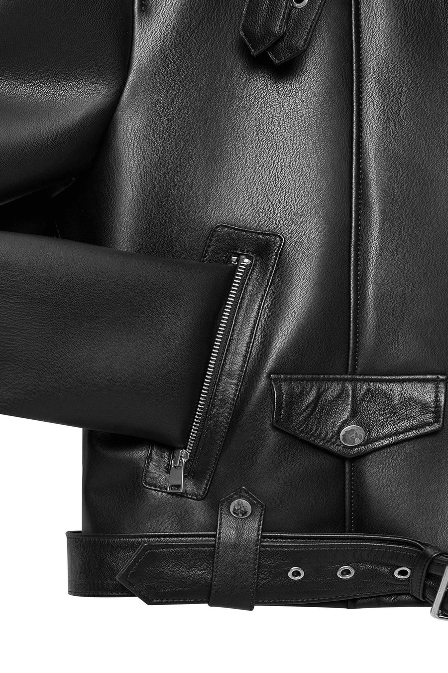 Mexico Kadın Siyah Teddy Biker Deri Ceket