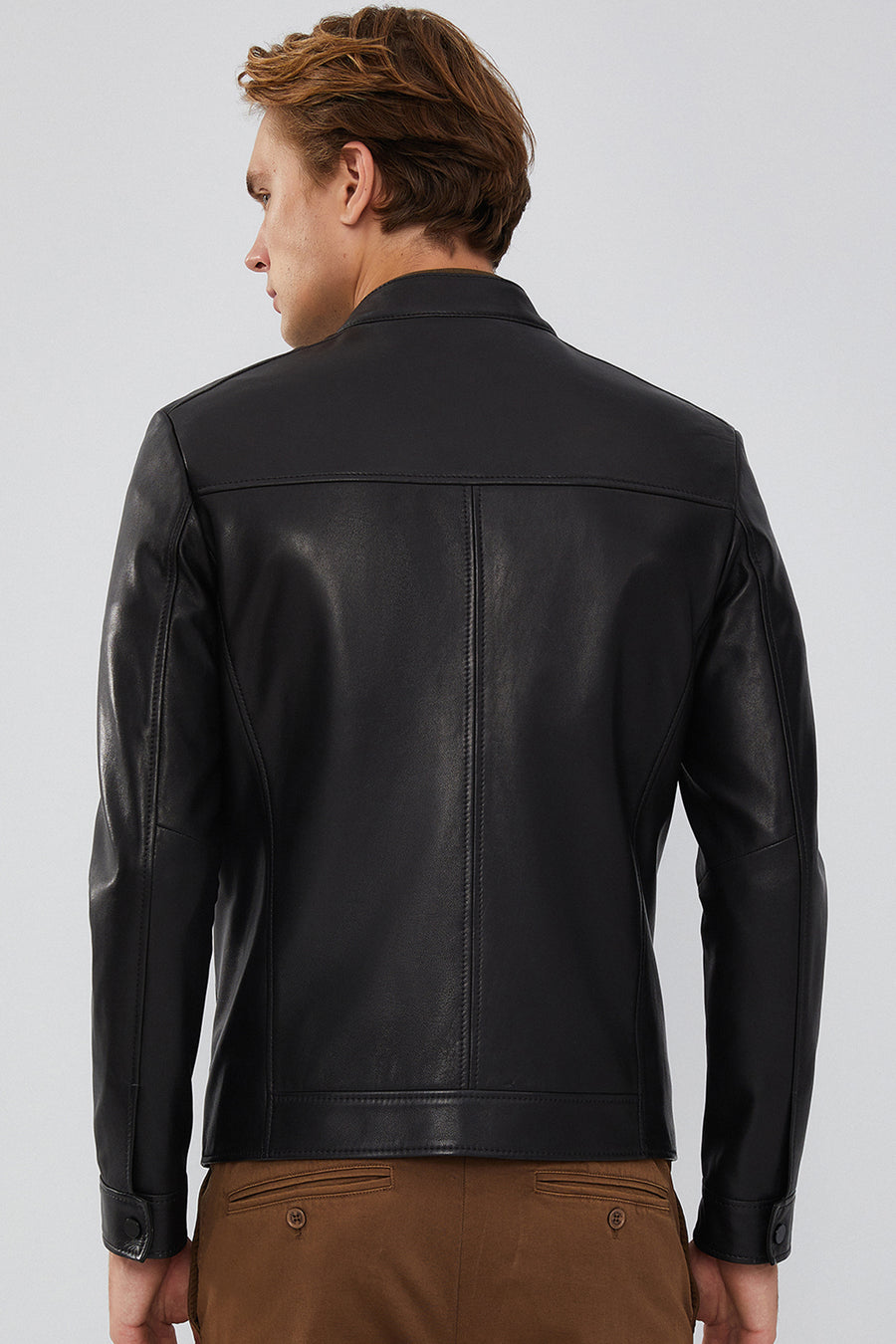 Casemiro Men's Black Leather Jacket