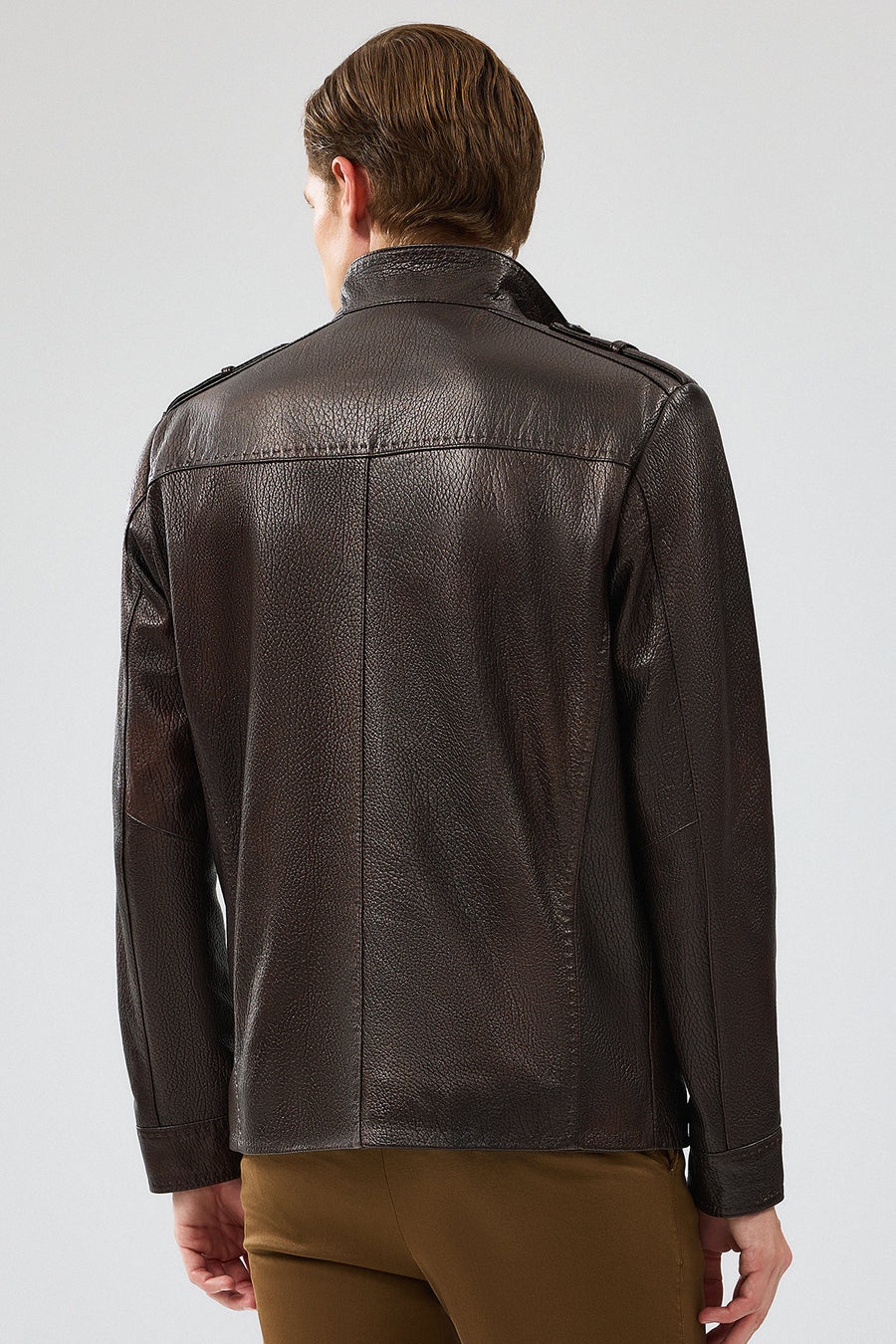 Alvarez Men's Brown Leather Jacket