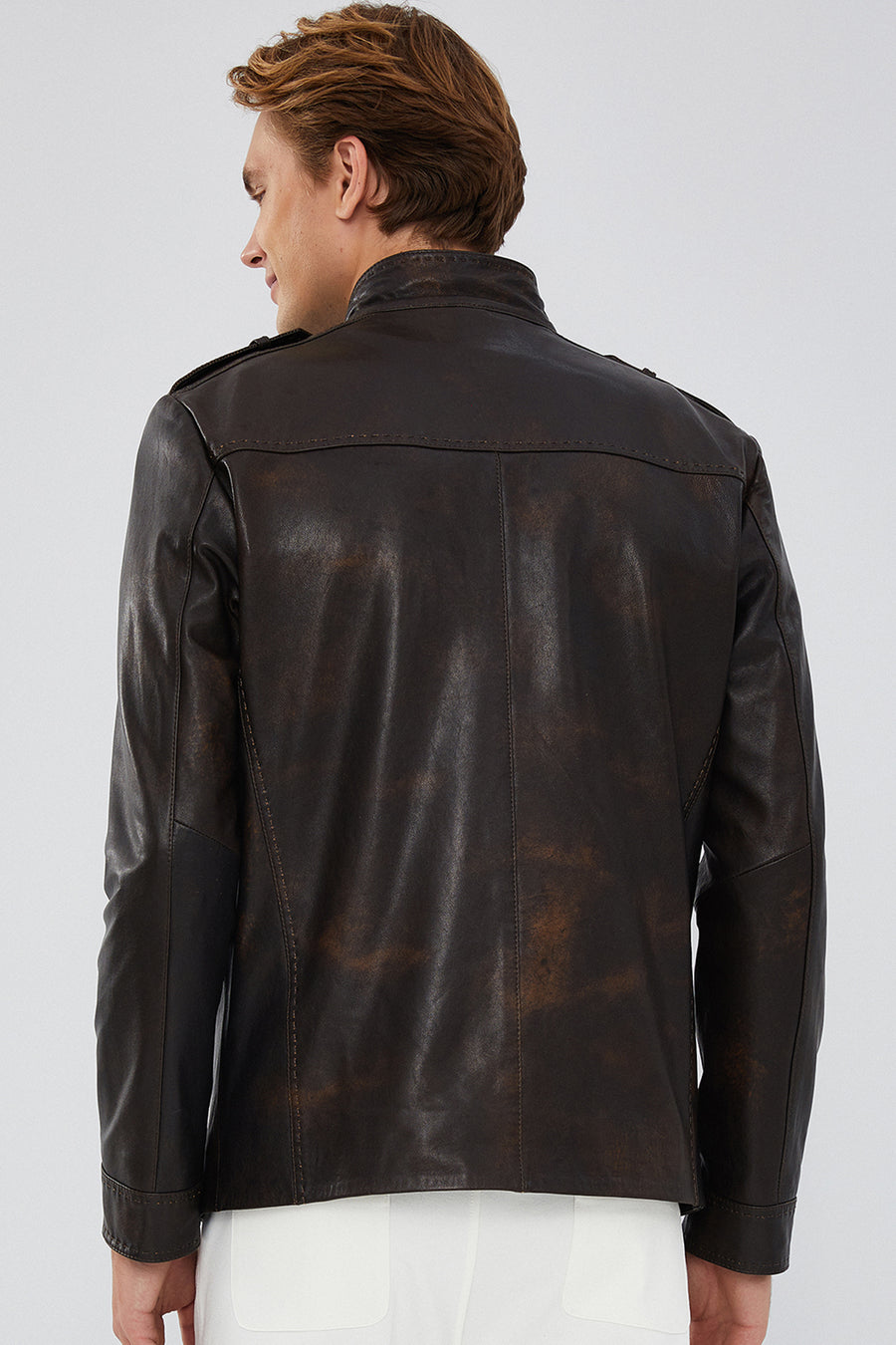 Alvarez Men's Brown Vintage Leather Jacket